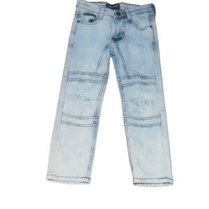 Boys Just For Me Light Wash Stretch Denim Jeans Size 6 Distressed